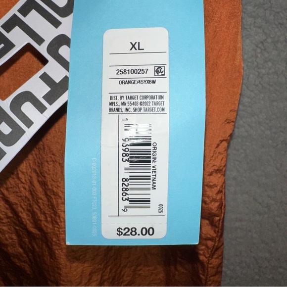 Future Collective Womens Shorts Orange XL Gabriella Karefa-Johnson Nylon Side - Picture 3 of 10